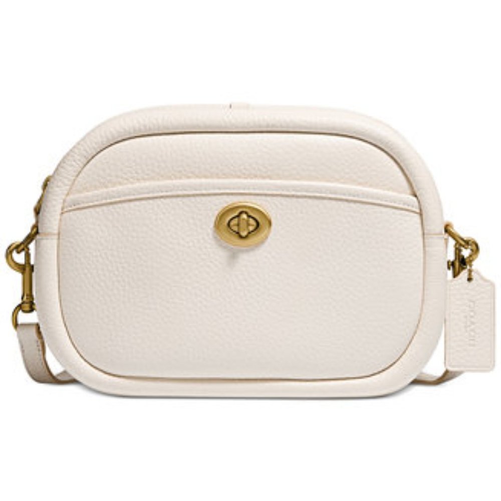 COACH Soft Pebble Leather Camera Bag with Leather Strap - NWT